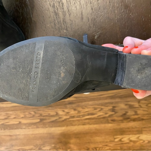 Franco Sarto Open-Toed Heeled Booties - Picture 4 of 5